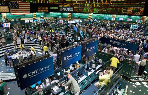 Торговый зал СМЕ: Chicago Mercantile Exchange .