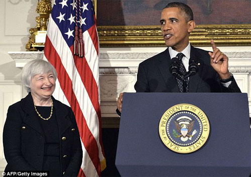 Janet Yellen & Barack Obama.