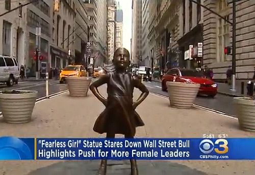 Fearless Girl (безстрашная девочка) на Wall Street